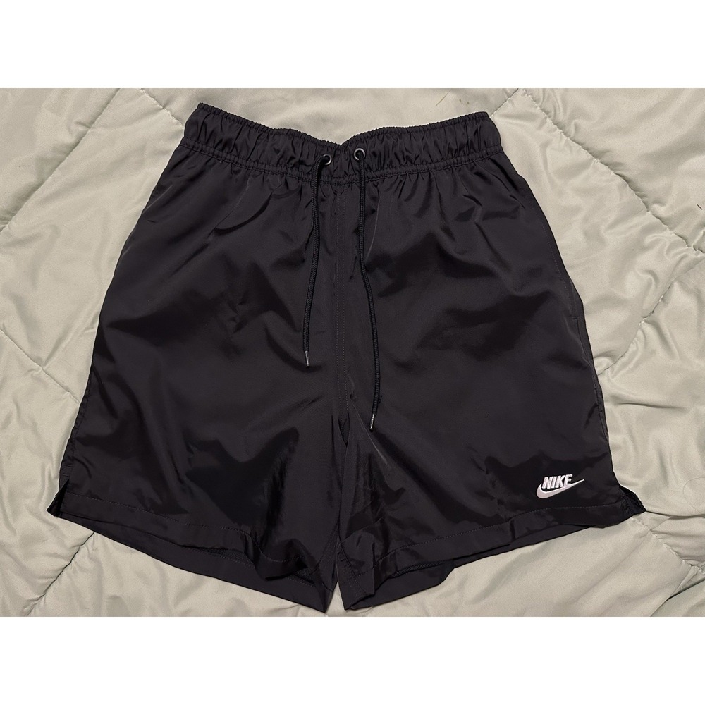 Nike Shorts Mens XS Black Club Woven Flow Athletic Drawstring Mesh Lined Outdoor